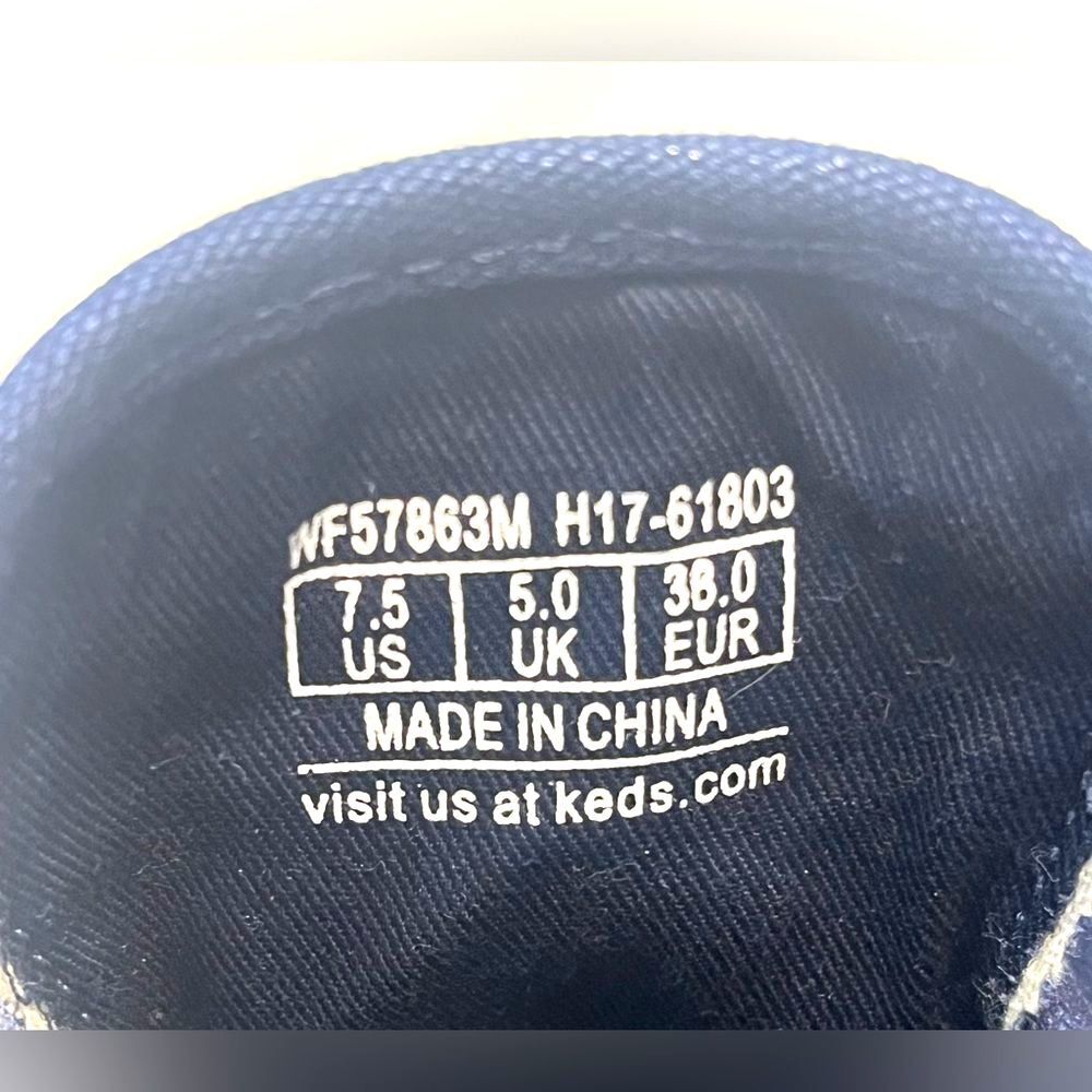Keds Women’s Navy Blue Tennis Shoes Low Top Preloved Sneakers Size 7.5 - Picture 7 of 12